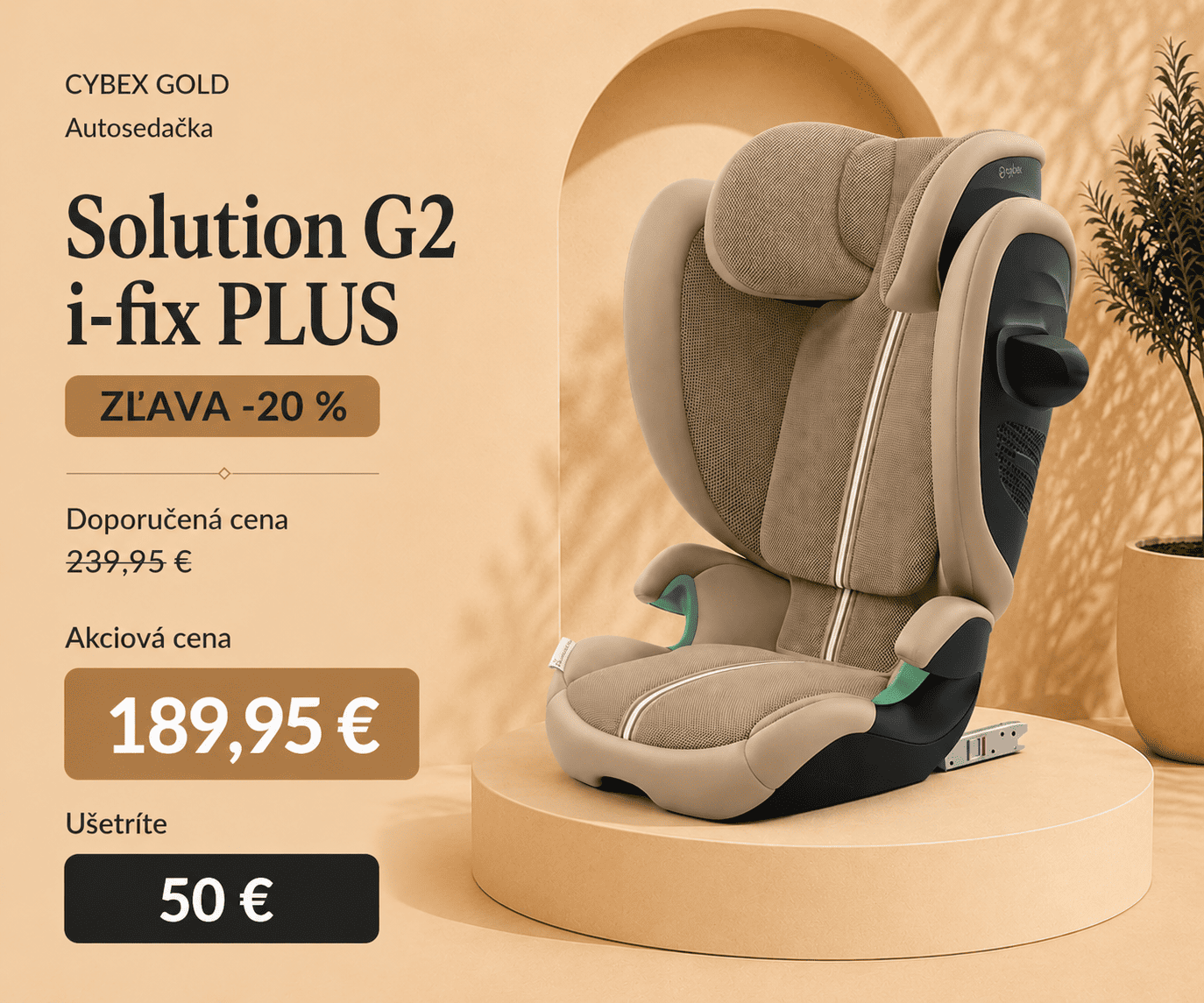 Cybex Gold Autosedačka Solution G2 i-fix PLUS